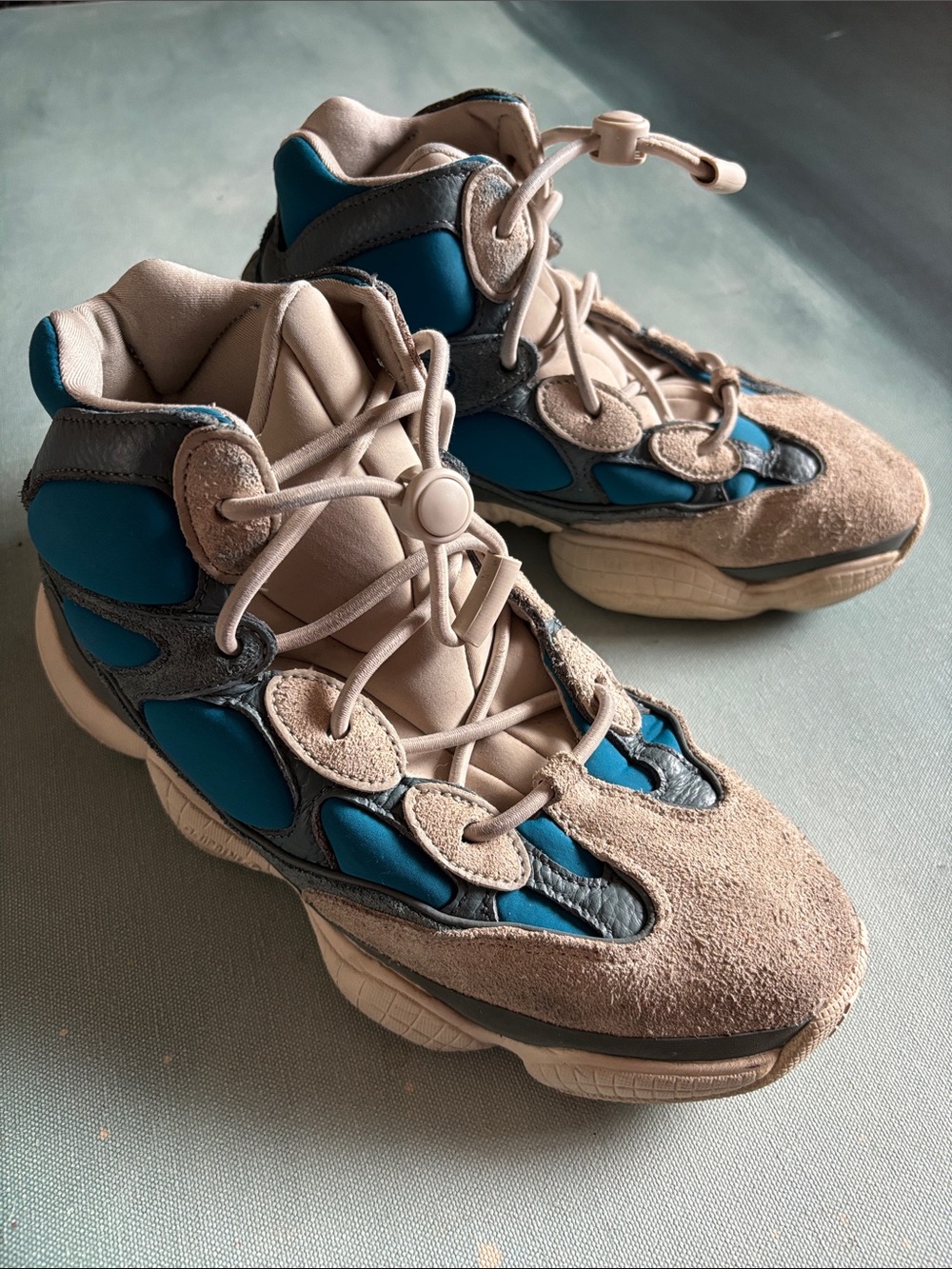 Adidas Yeezy 500 High Sneakers Frosted Blue